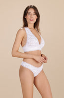 girly - Soutien-gorge dos nageur blanc en dentelle