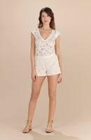 stanis - Lace shorts ecru