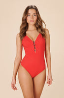 bonnie - swimsuit 1-piece swimsuit red