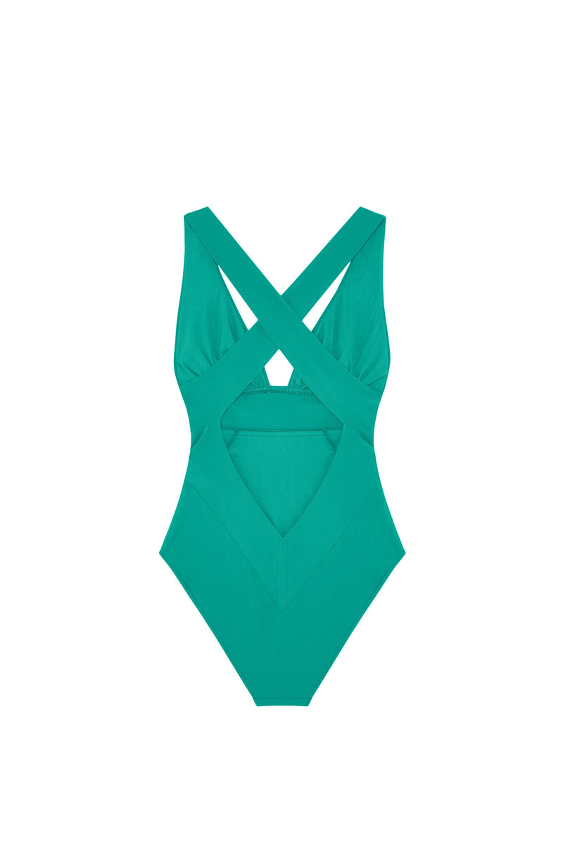 swimsuit De Bain Une Pièce Capri - Green