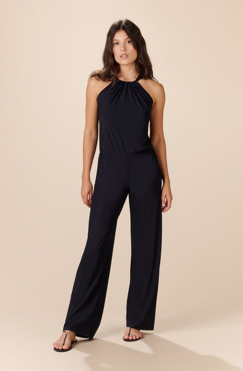 celie Black sleeveless jumpsuit