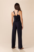 celie Black sleeveless jumpsuit