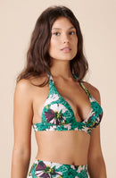 donia Top de bikini push-up estampado PRIMAVERA