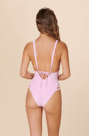 dulcie swimsuit 1-piece cut-out bath pink