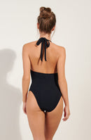 swimsuit Hiba One-Piece Bath Set - Black