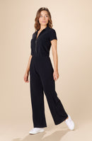 hilton Black terry pant suit