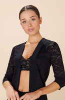 jinha Black lace cardigan