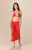 kalis Long multi-position sarong red