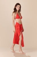 kalis Long multi-position sarong red