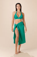 kalis Long multi-position sarong green