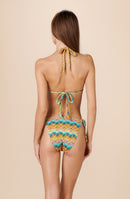 moia Braguita de bikini escotada con lazos estampado BARBADE