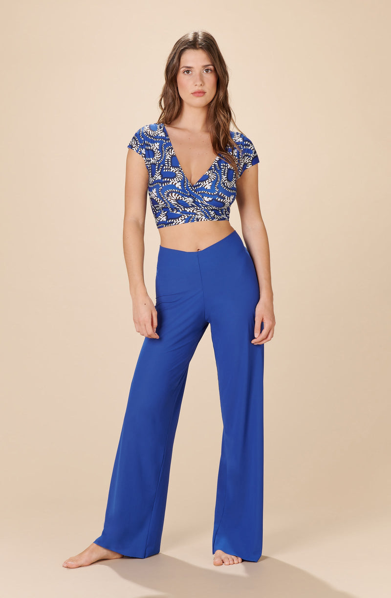 myla Loose-fitting pants in lightweight ocean voile