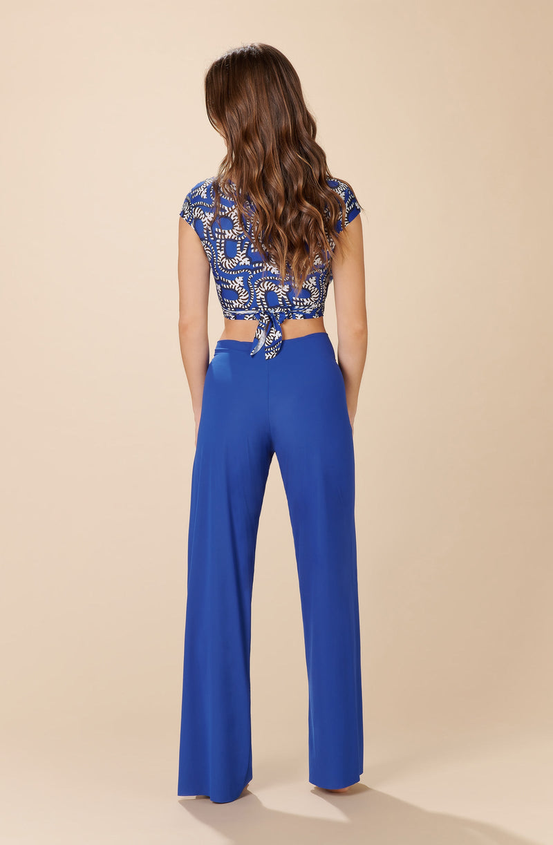 myla Loose-fitting pants in lightweight ocean voile