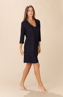 nelly Lightweight black voile tunic