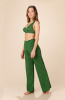 paco Lace pants olive green