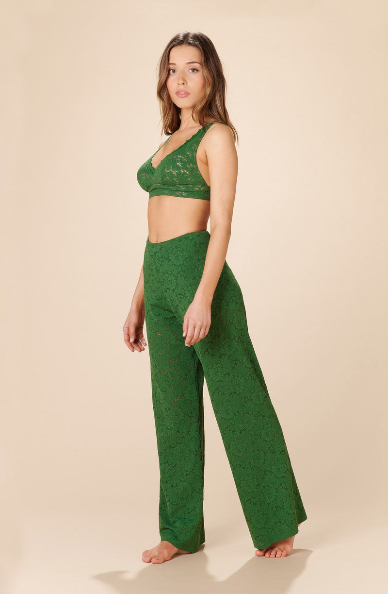 pantalón paco Lace verde oliva