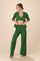 paco Lace pants olive green