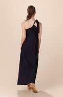 rina Black asymmetric long dress