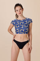 tako Crop-top cache-coeur printed GOTCHA