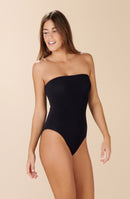 therry Maillot de bain 1 pièce bandeau en éponge noir