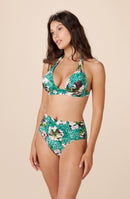 tobago Braguita de bikini de talle alto estampada PRIMAVERA