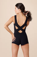 vanina swimsuit 1-piece swimsuit black towelling shorty