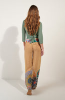 assia Wide-leg pants in GIPSY print voile