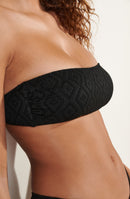 top de bikini davy Bandeau negro