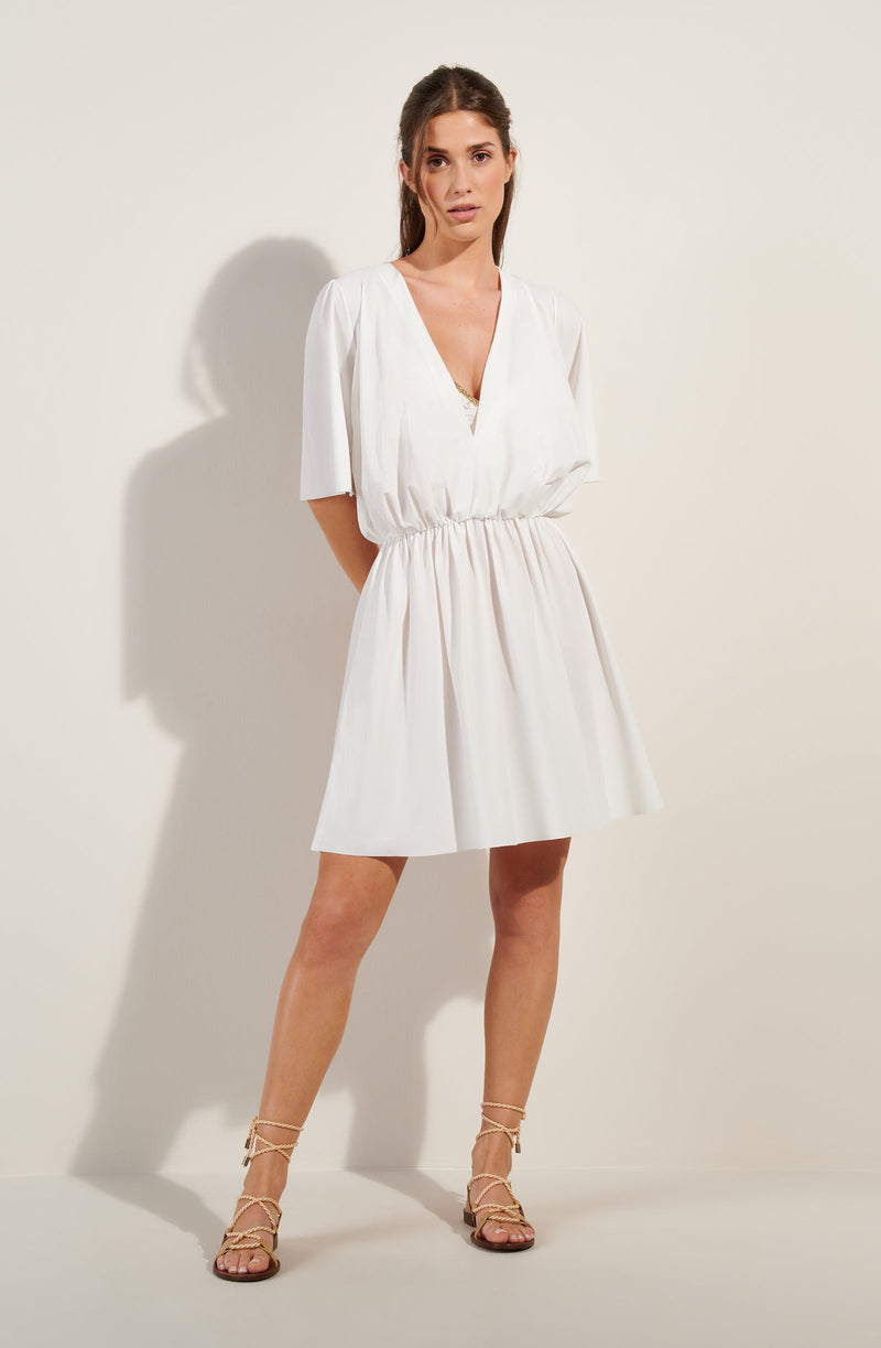 docci Full-sleeve foam flared dress