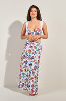 jaya Long skirt in lightweight printed voile WONDERLAND