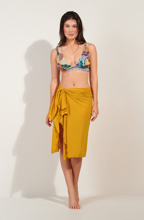 kalis Long sarong ochre