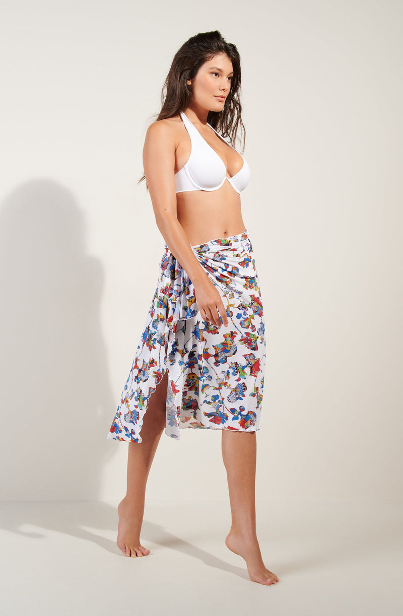 kalis Long printed sarong WONDERLAND