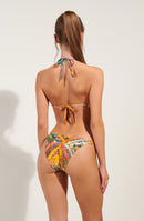 laia swimsuit Triple-strap MASAI print swim bottoms