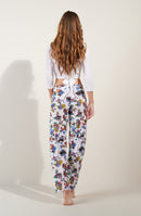 myla Loose-fitting pants in lightweight printed voile WONDERLAND