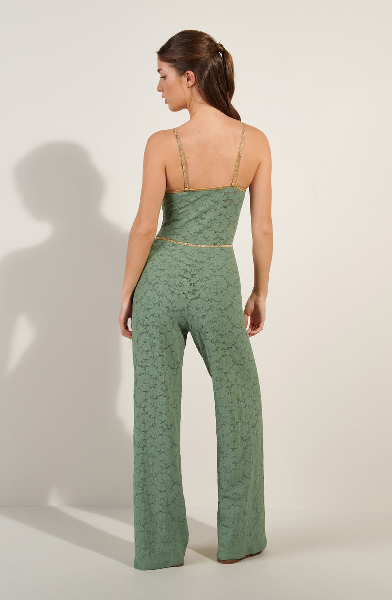 paige Almond pants in lace and lurex