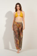 piera Iridescent printed wide-leg pants GIPSY