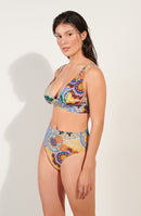 sue Top of swimsuit GIPSY print bra tied in the back