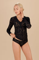 Bunak Long-sleeved lace top