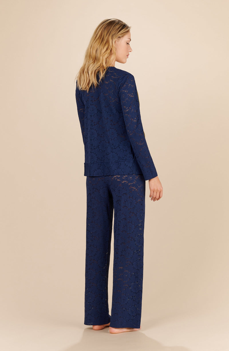 luyna - navy lace cardigan