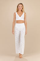 pooja Lace pants blanc foam