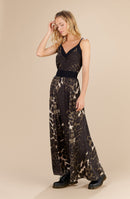 scotty Printed satin long skirt JUNGLE