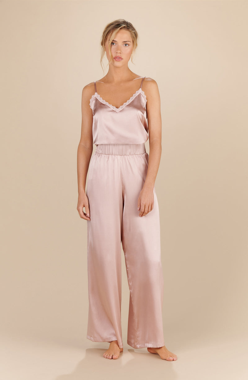 tom Silk powder wide-leg pants