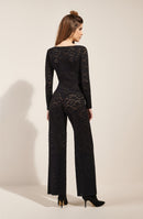 cyres Black lace pant suit