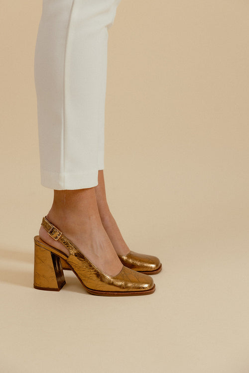 Zapatos de tacón Riley - Dorado