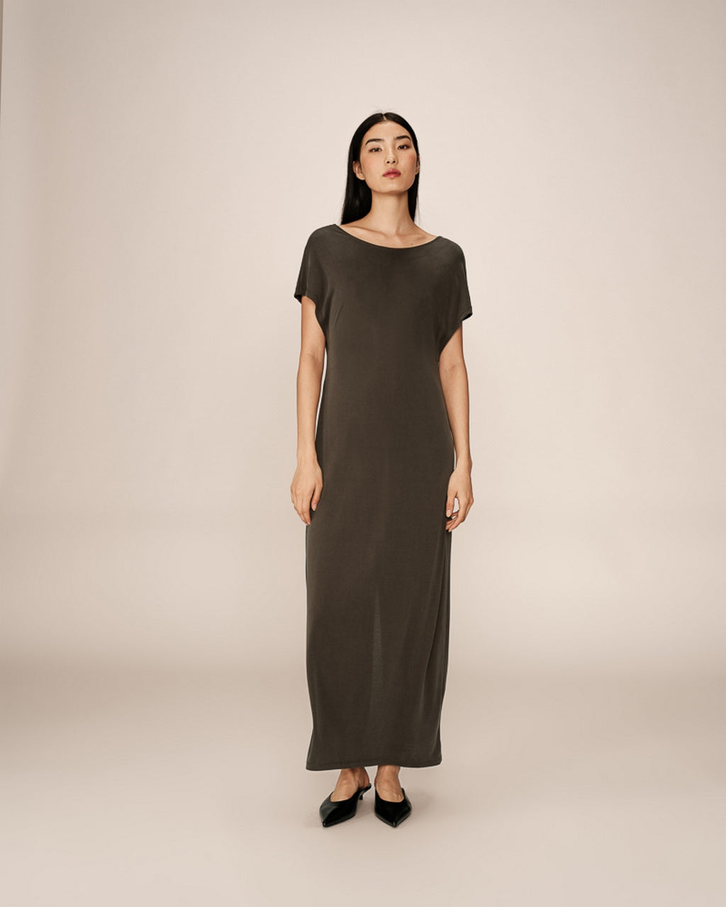 Robe Mi-Longue Peace - Kaki