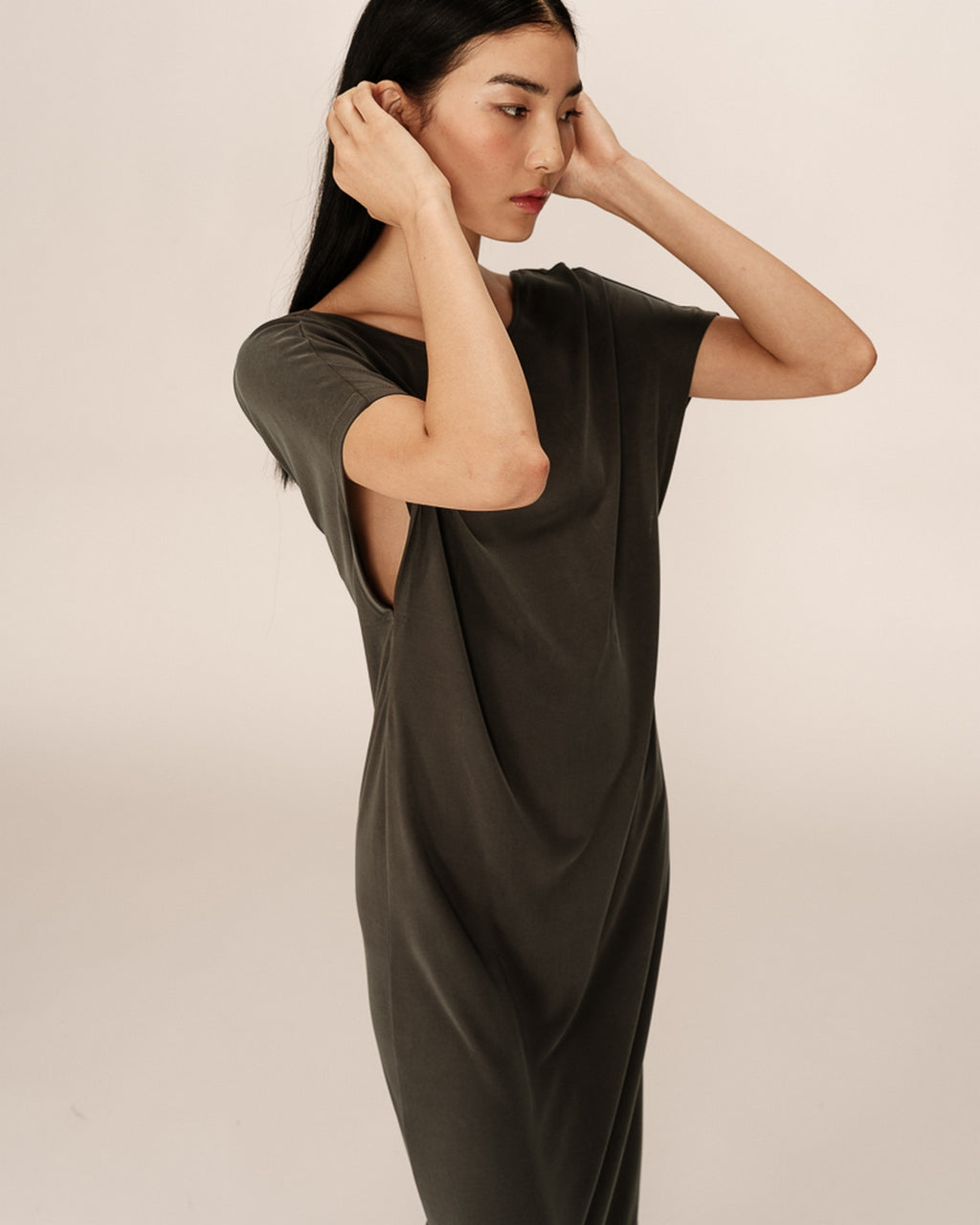 Robe Mi-Longue Peace - Kaki