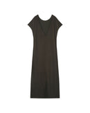 Vestido midi Peace - Caqui