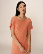 Peace Midi Dress - Peach