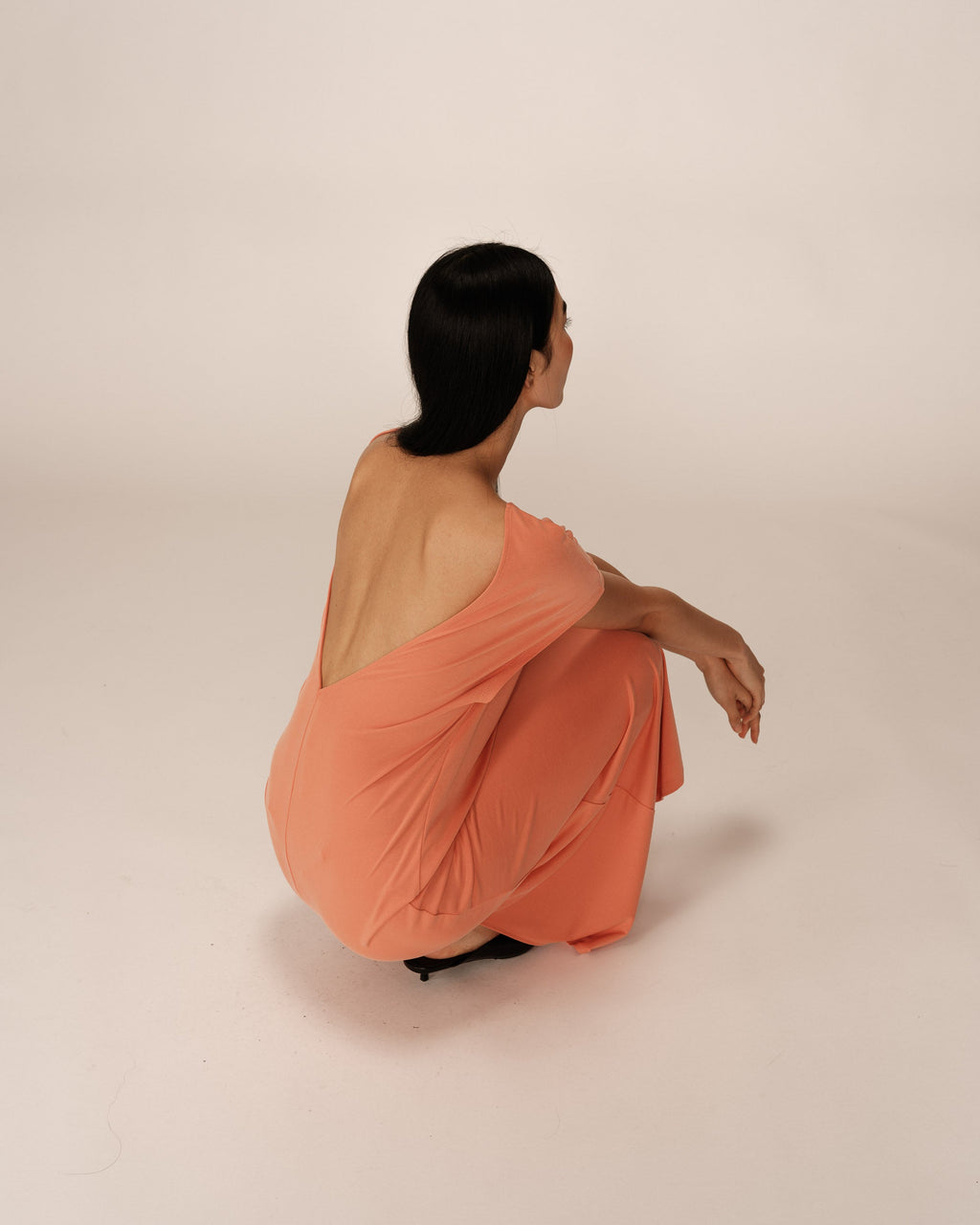 Peace Midi Dress - Peach