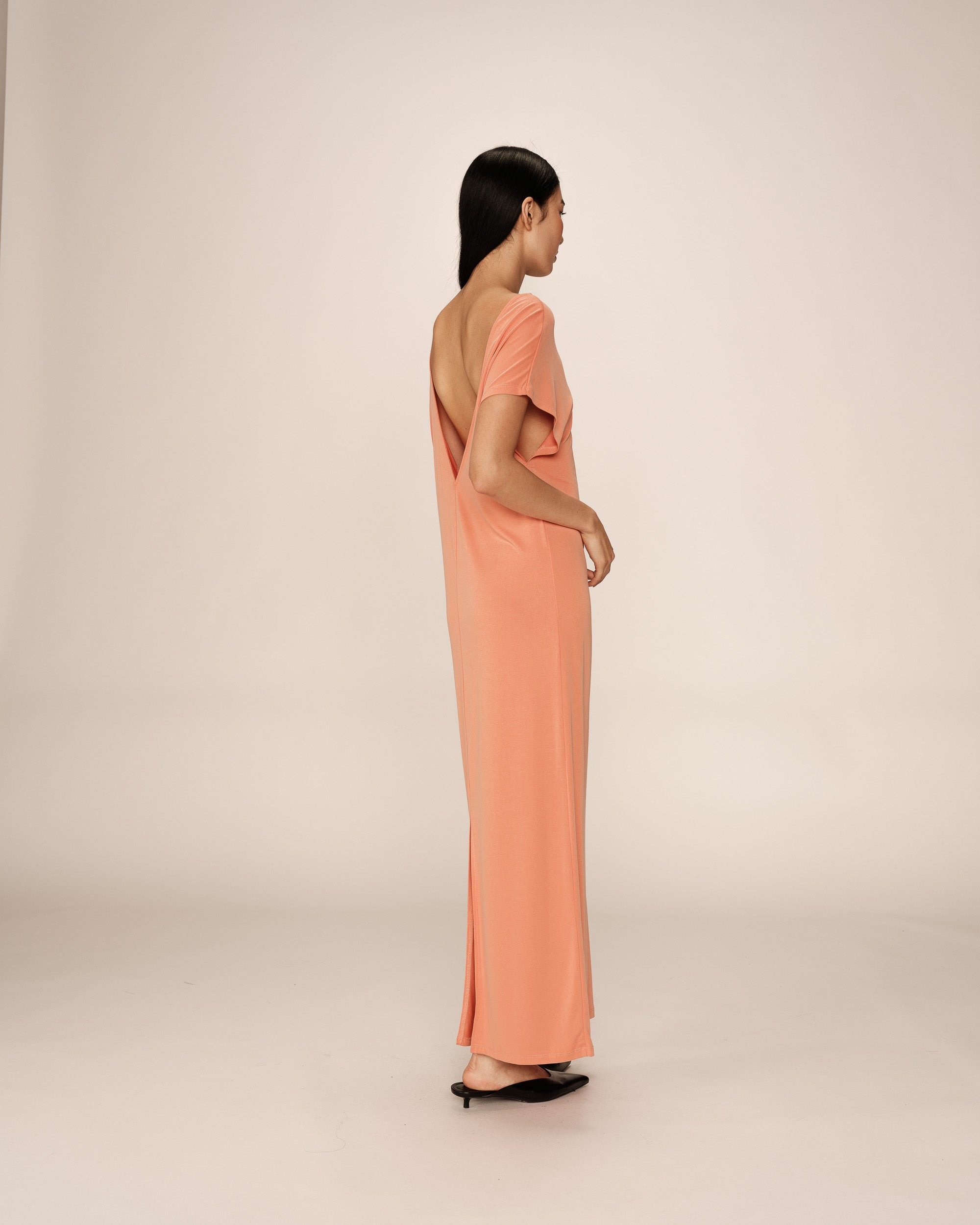 Peace Midi Dress - Peach